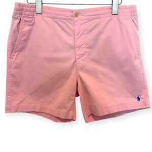Ralph Lauren Pink Classic Fit Prepster 6" Shorts in Size Large
